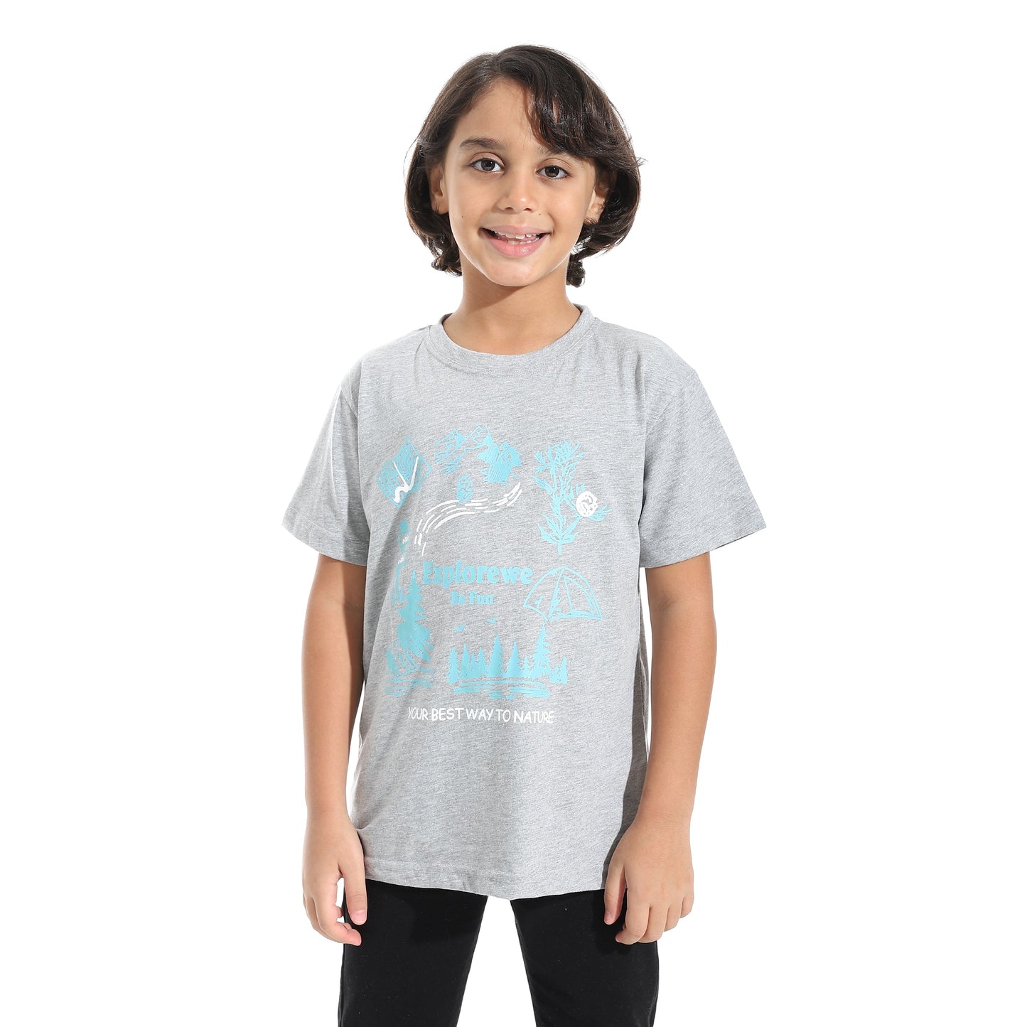 Boys Cotton Printed T-Shirt