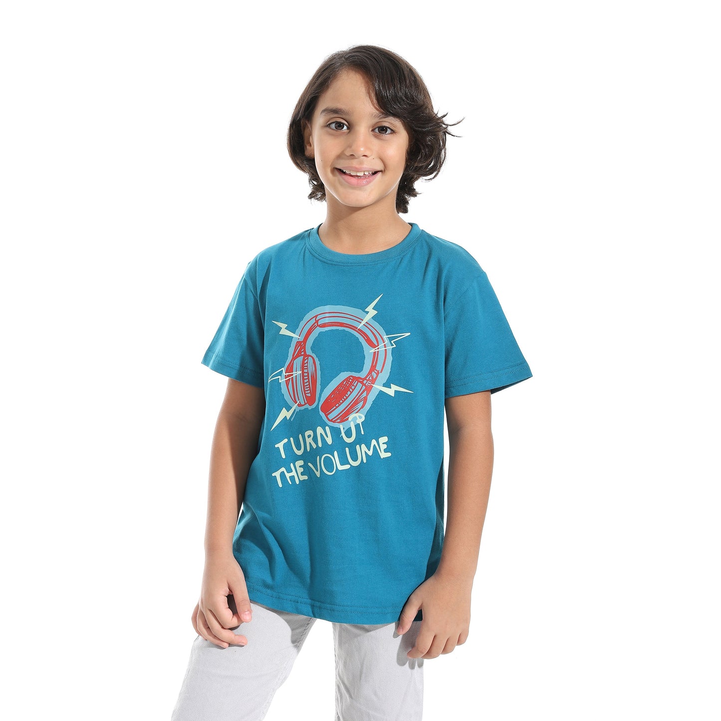 Boys Cotton Printed T-Shirt