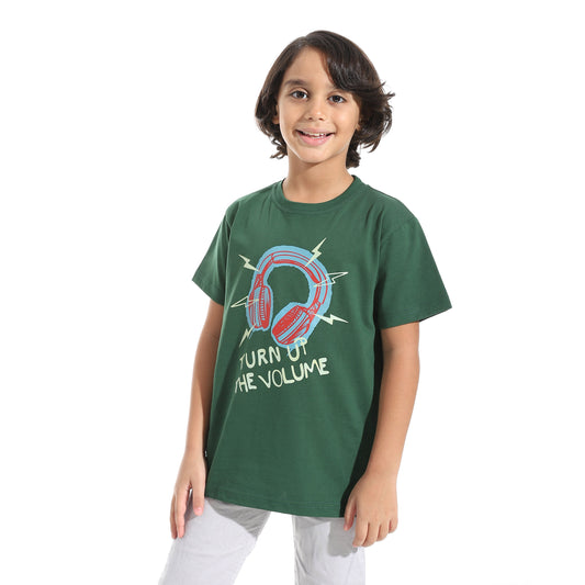 Boys Cotton Printed T-Shirt