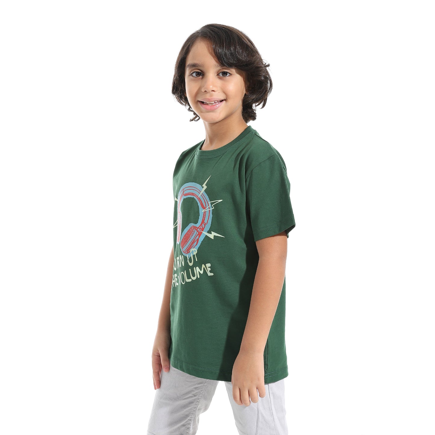 Boys Cotton Printed T-Shirt