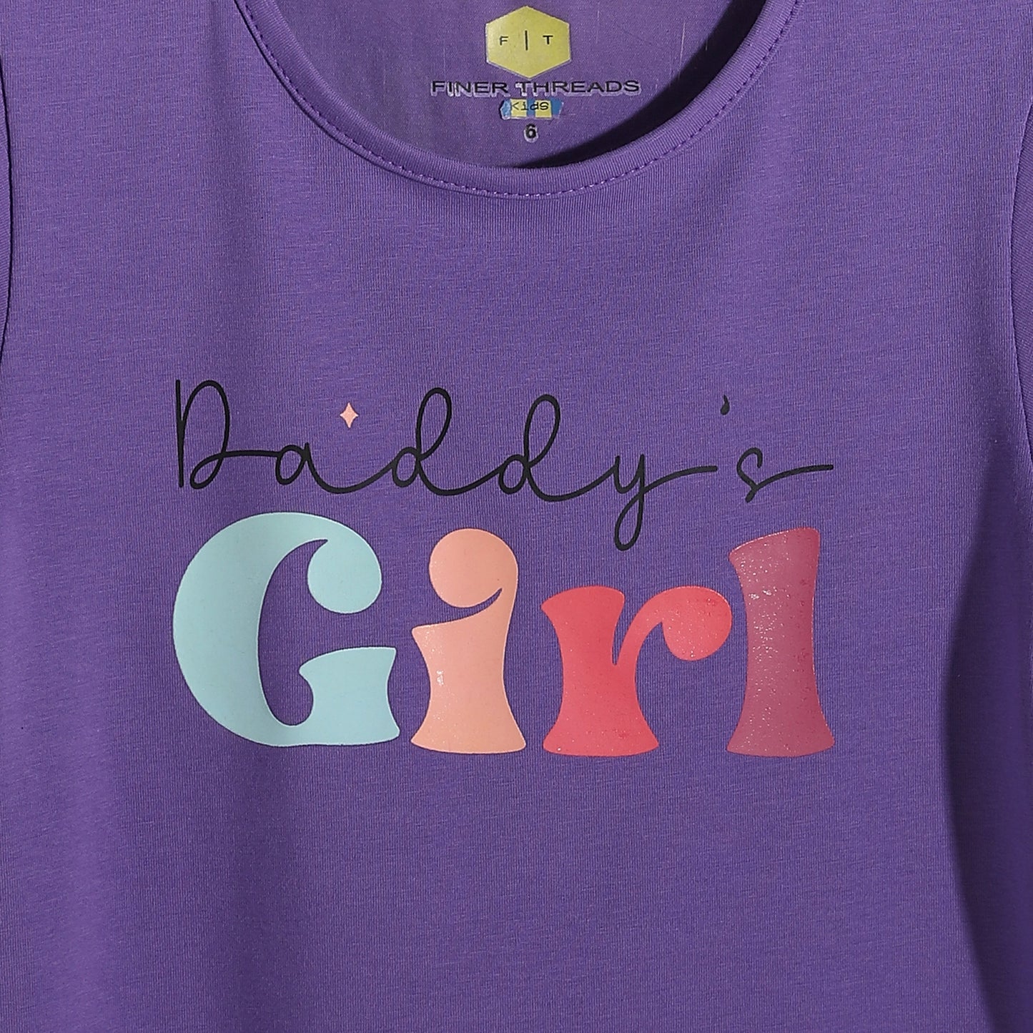 Girls Cotton Printed T-Shirt