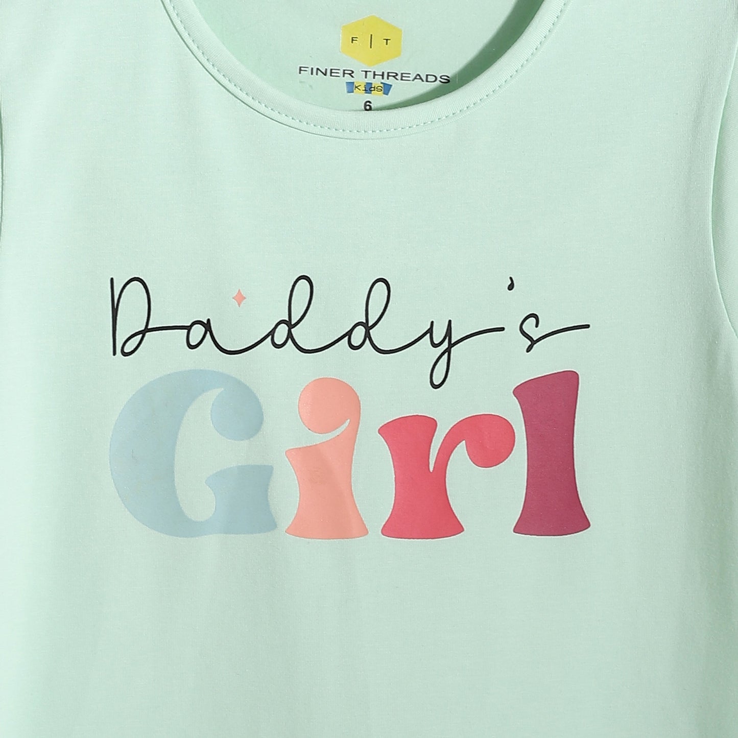 Girls Cotton Printed T-Shirt