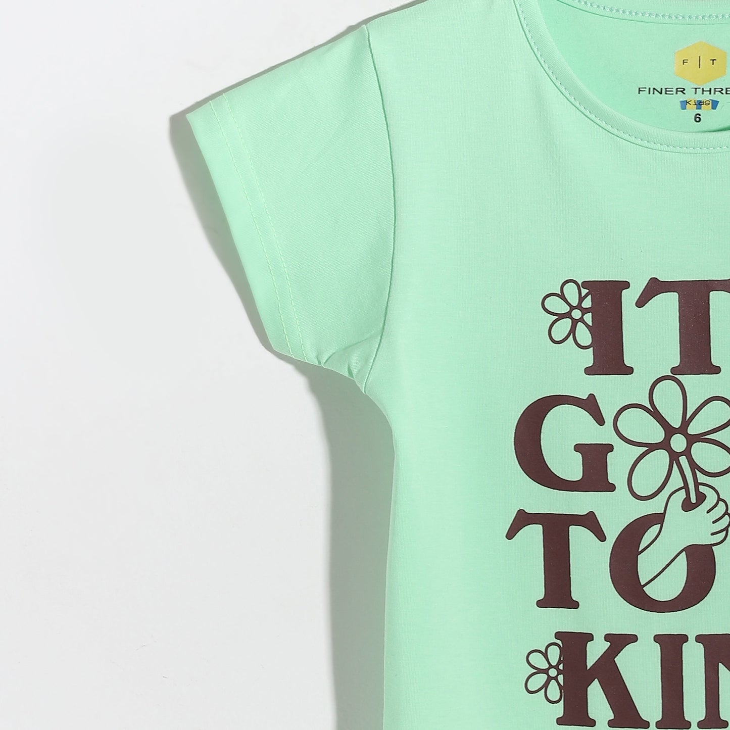 Girls Cotton Printed T-Shirt