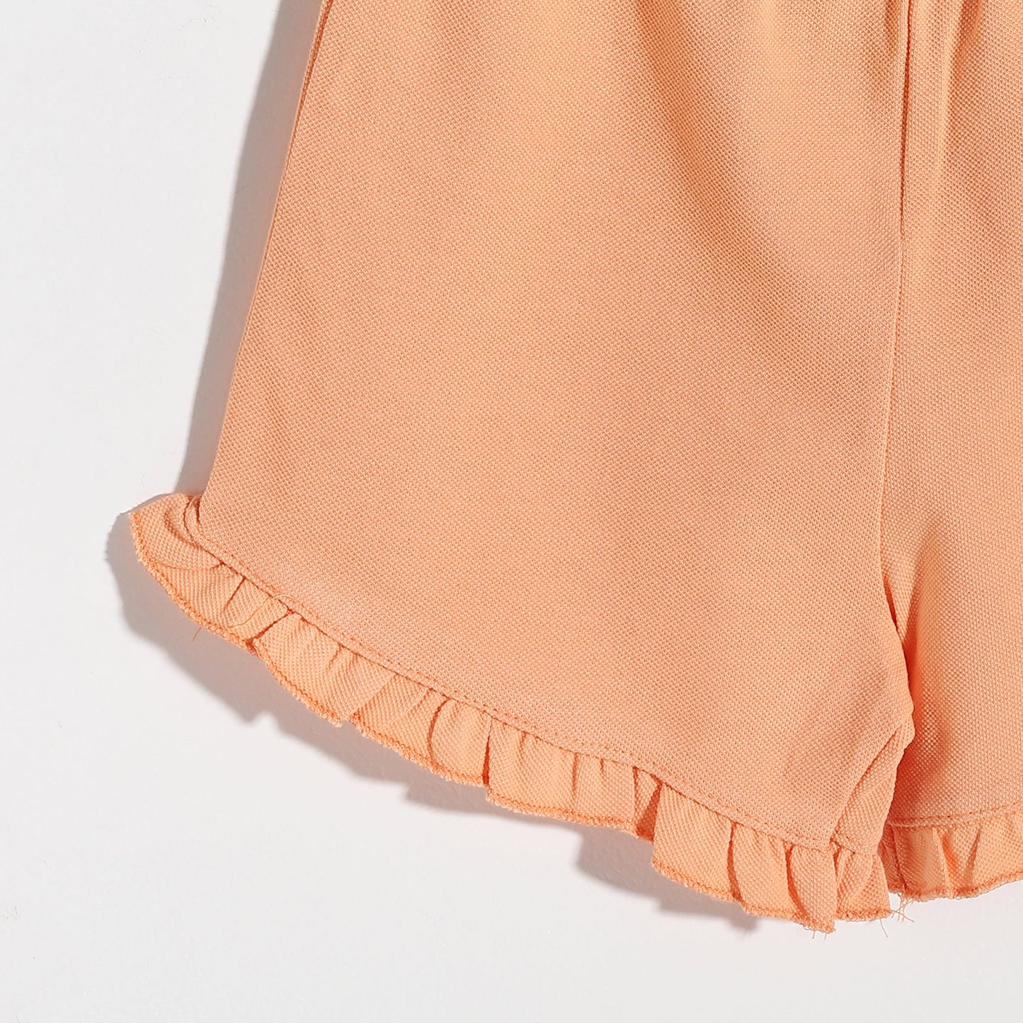 Girls melton plain shorts