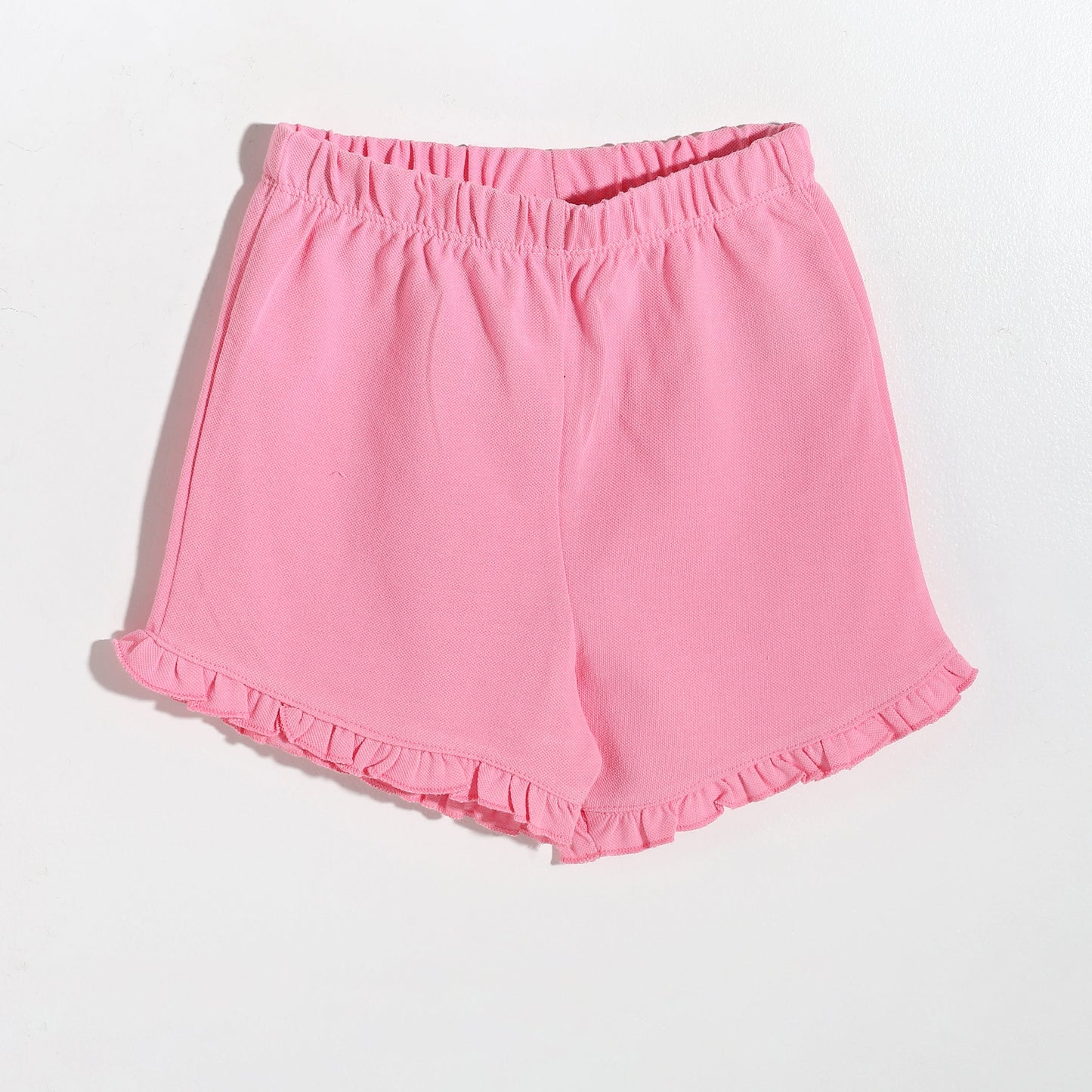 Girls melton plain shorts