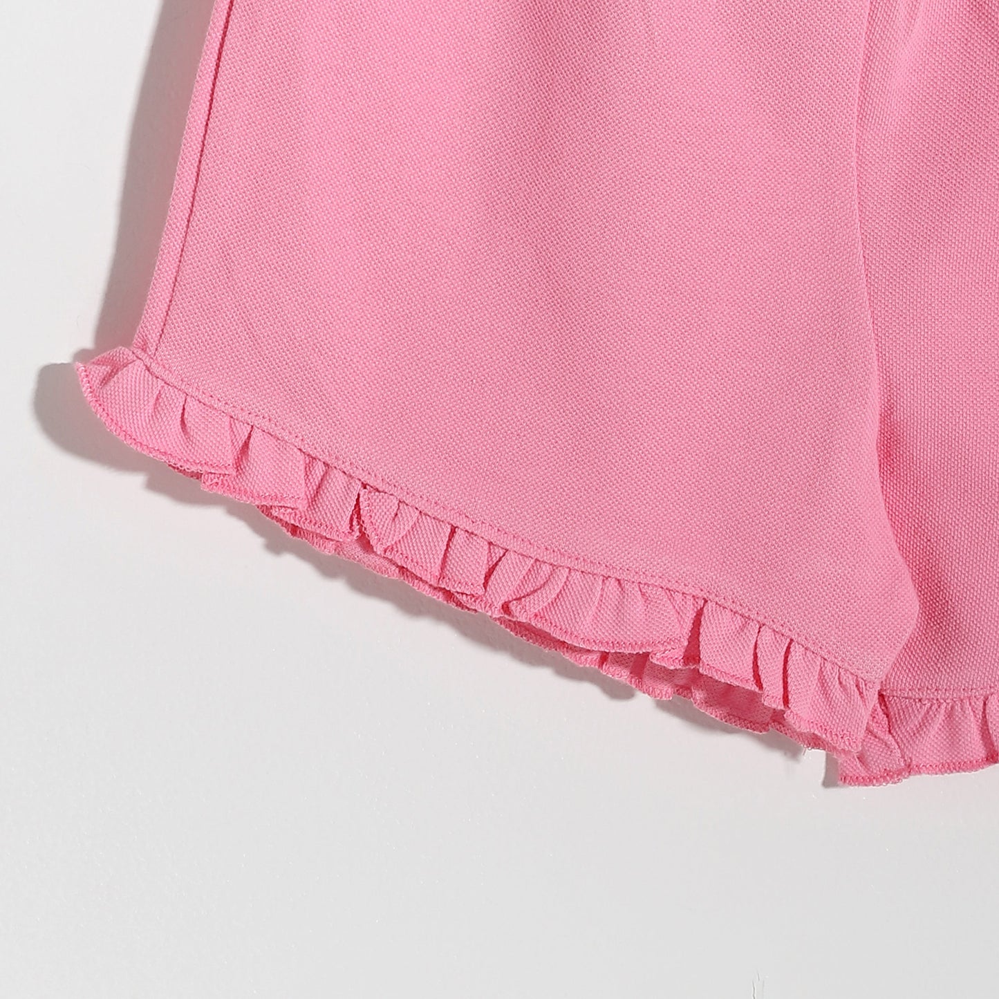 Girls melton plain shorts