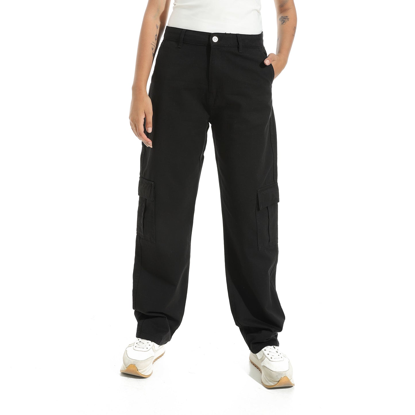 Women's Cotton Twill Cargo Pants