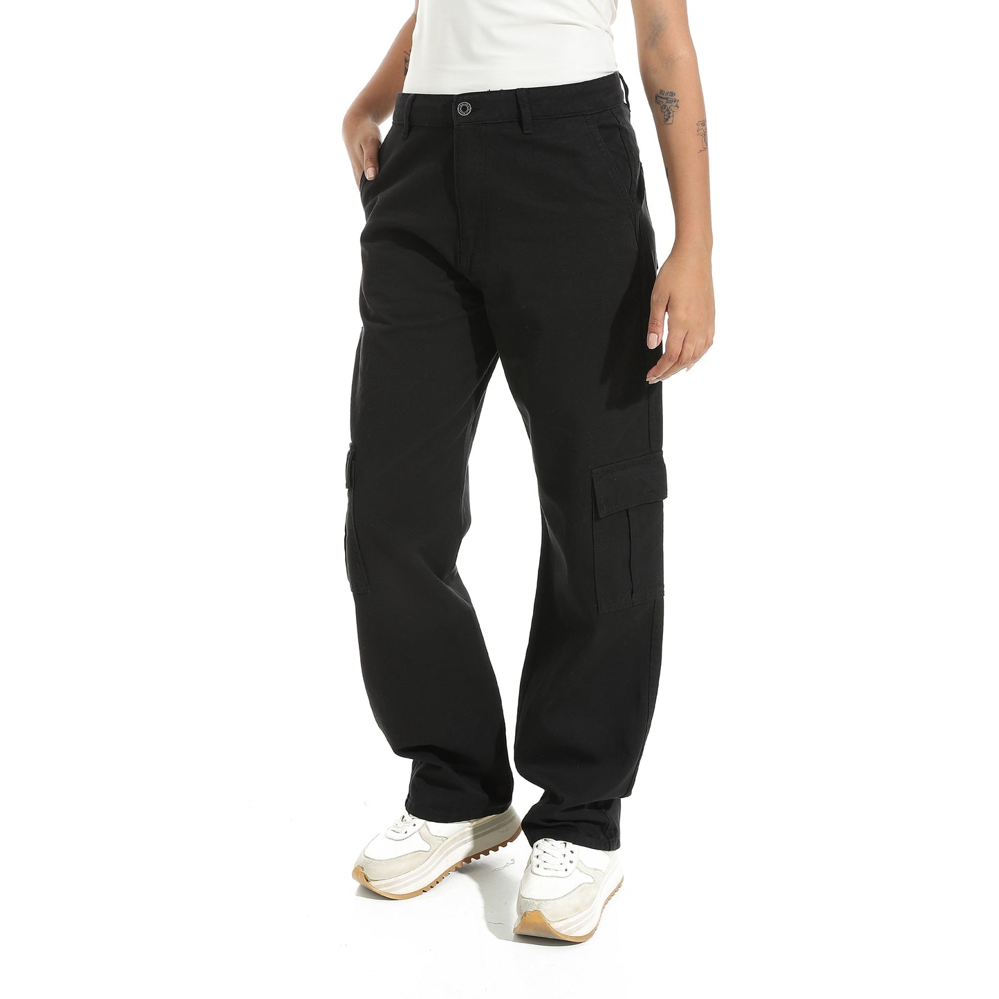 Women's Cotton Twill Cargo Pants