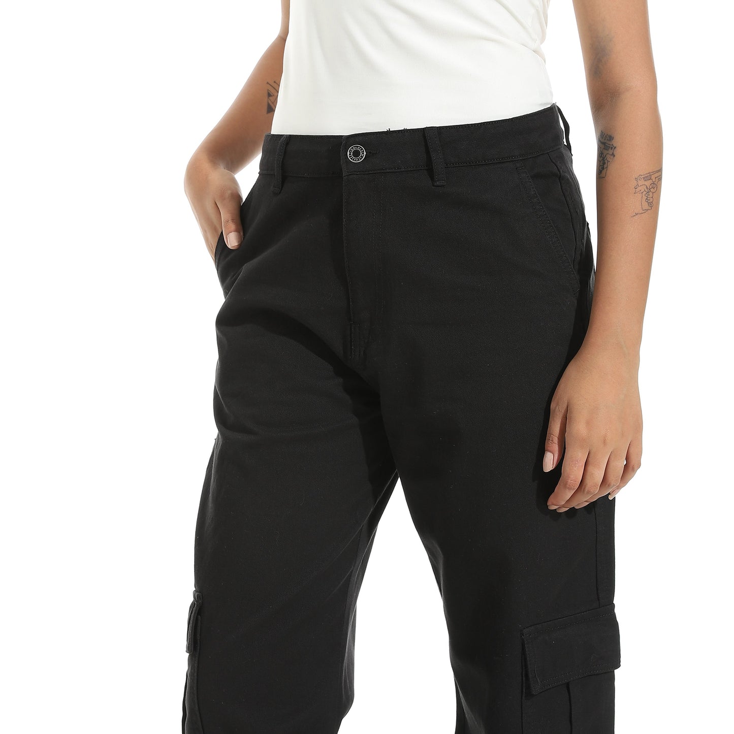 Women's Cotton Twill Cargo Pants
