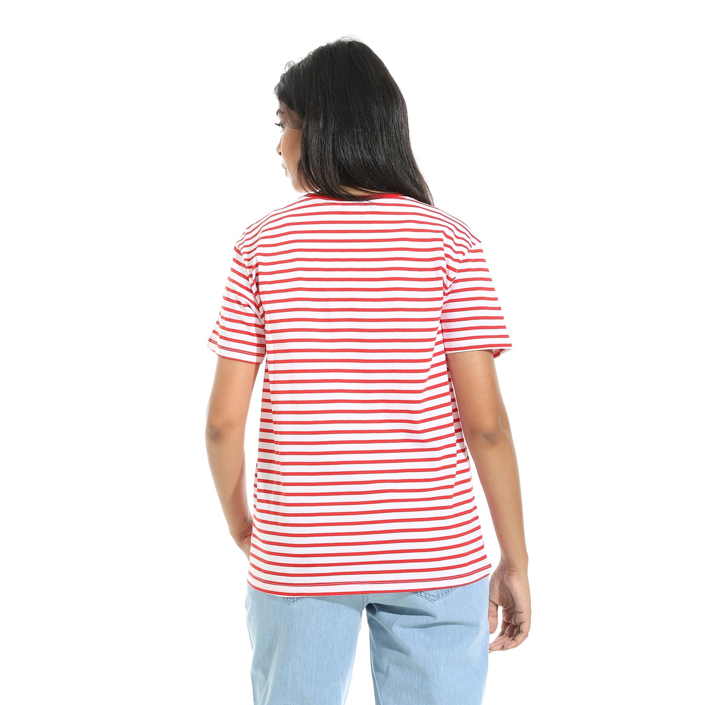 Women's Cotton Striped T-Shirt