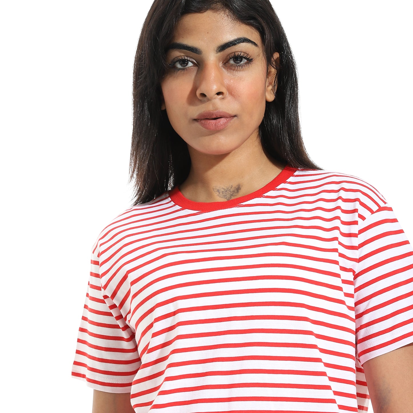 Women's Cotton Striped T-Shirt