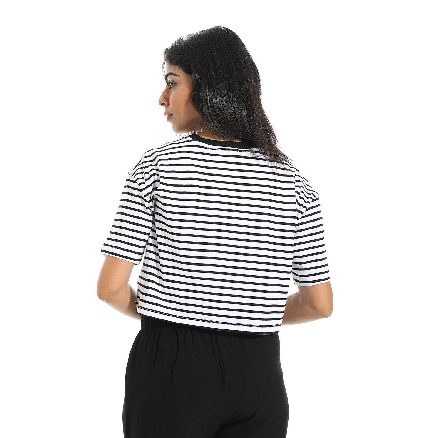 Women's Cotton Striped T-Shirt