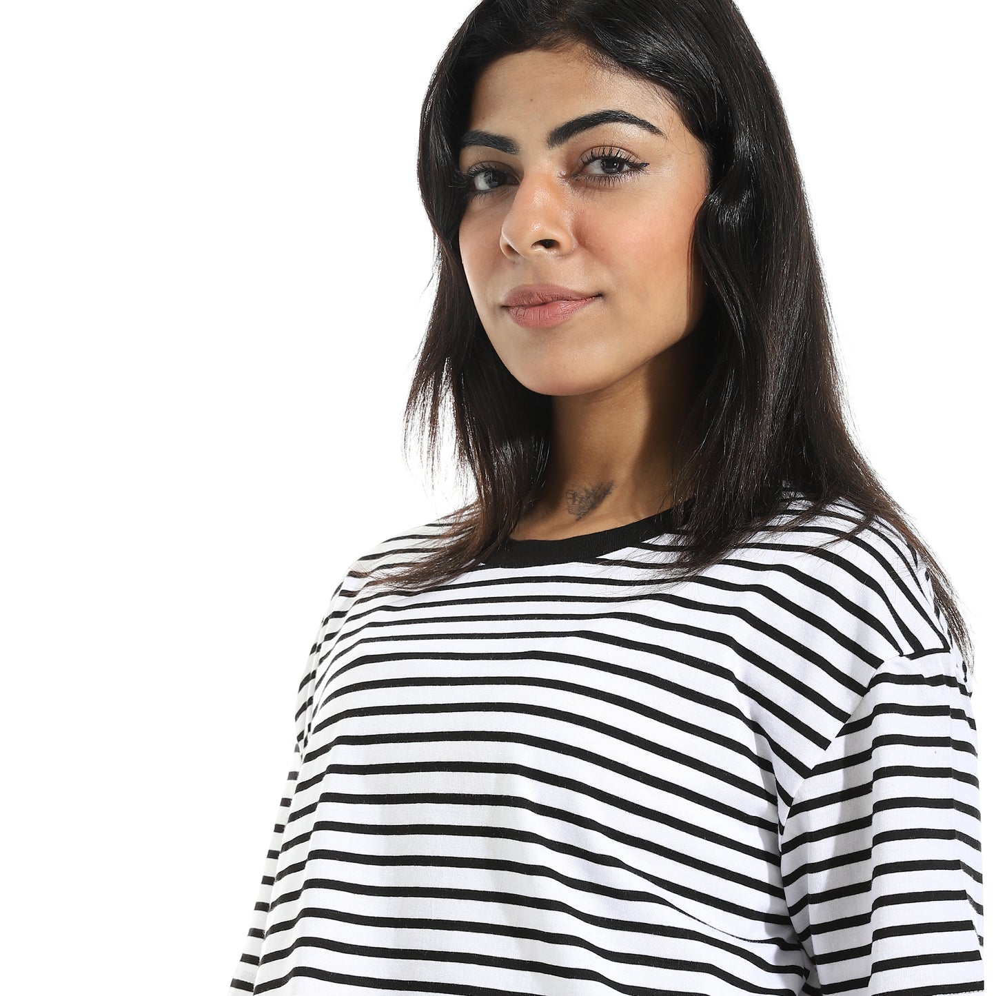 Women's Cotton Striped T-Shirt