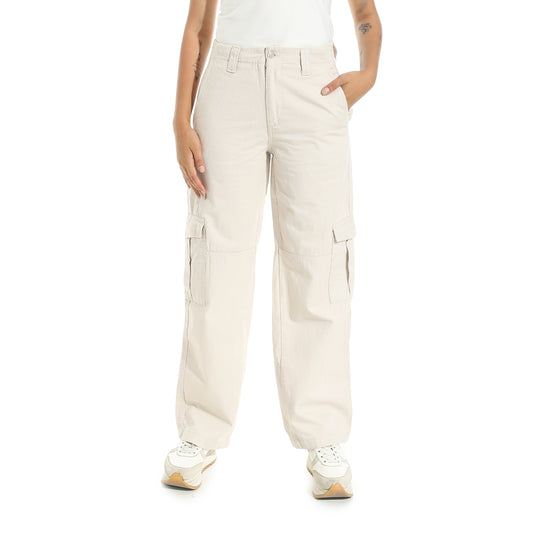 Women's Cotton Twill Cargo Pants