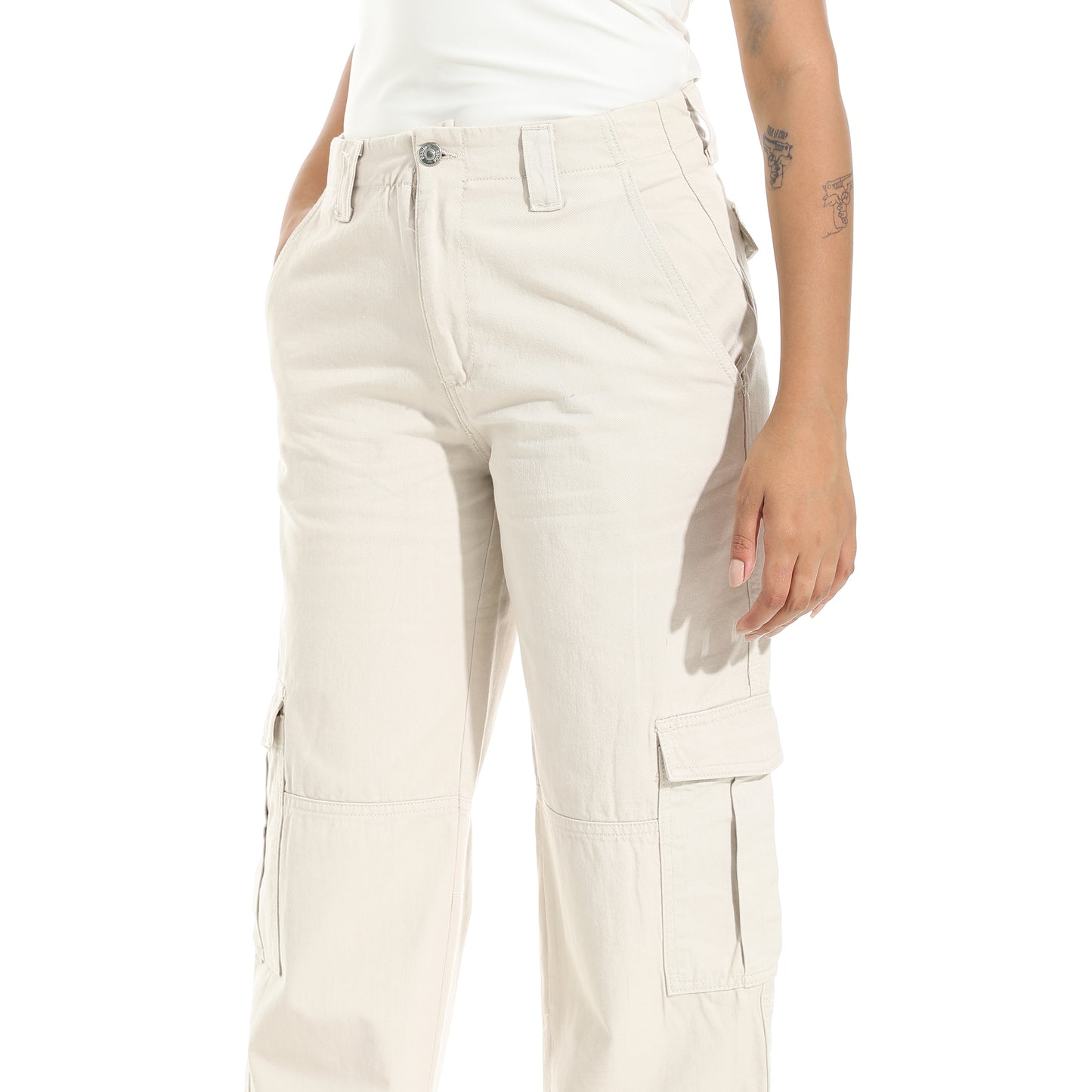 Women's Cotton Twill Cargo Pants