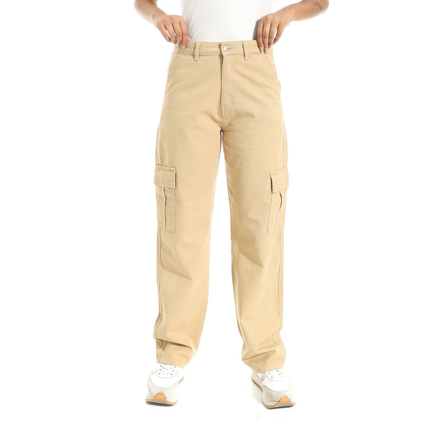 Women's Cotton Twill Cargo Pants