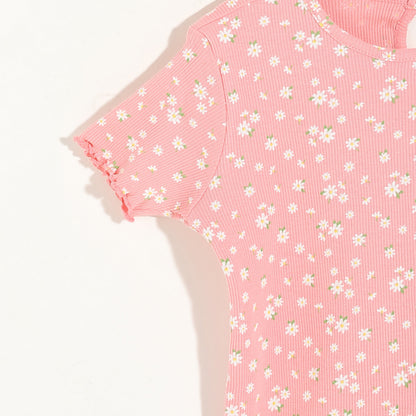 Girls Cotton Printed T-Shirt