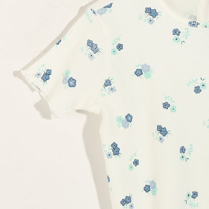 Girls Cotton Printed T-Shirt