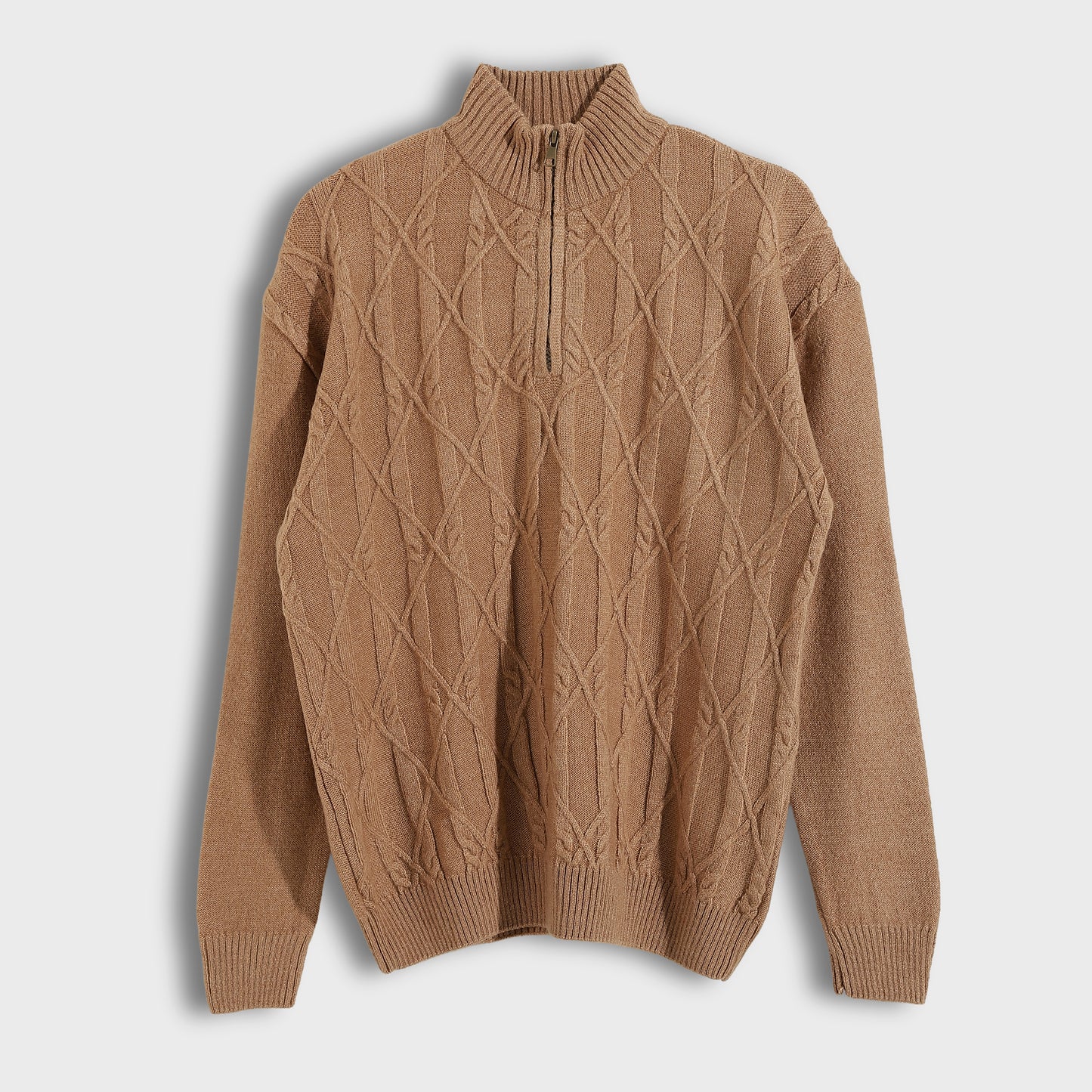 Men's Half Zip Knit Sweater