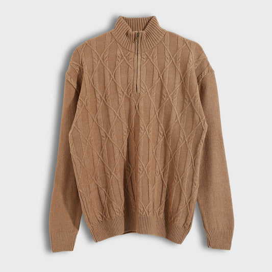 Men's Half Zip Knit Sweater