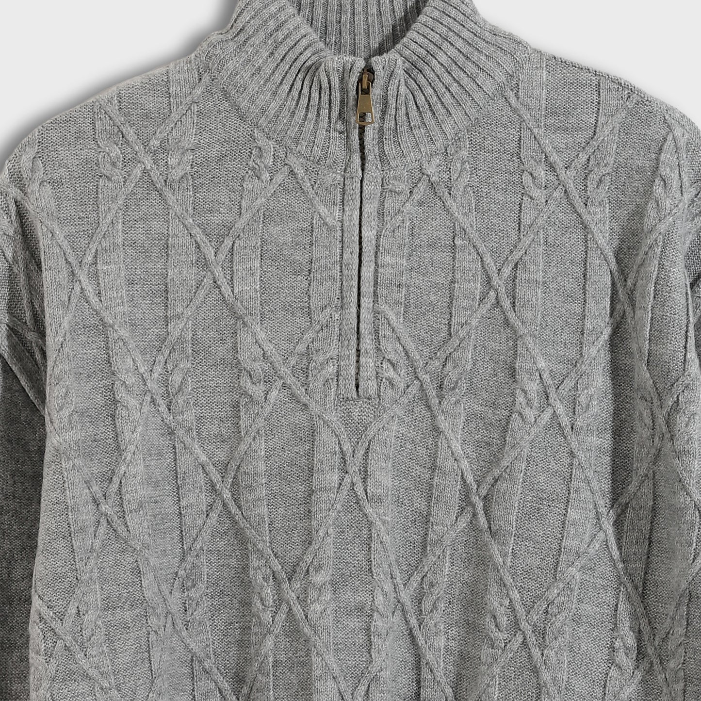 Men's Half Zip Knit Sweater