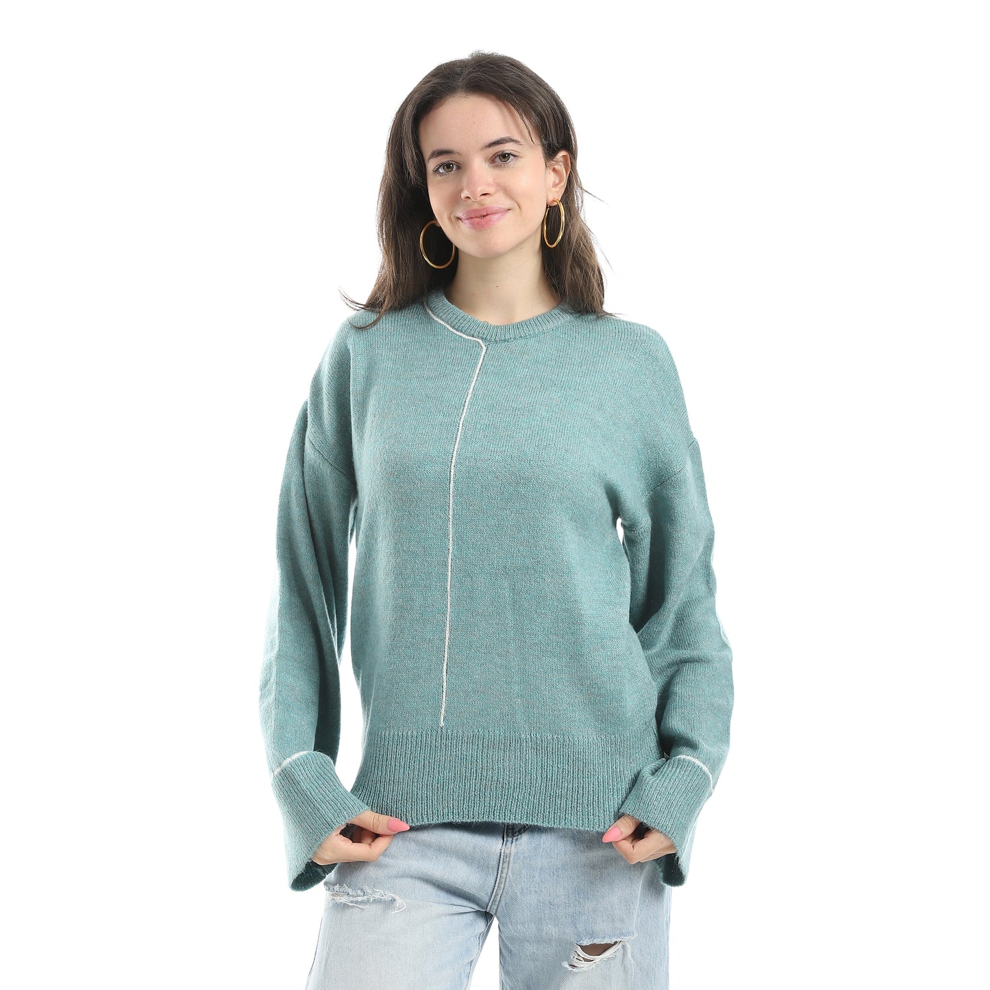 Women's Crew Neck Knit Sweater