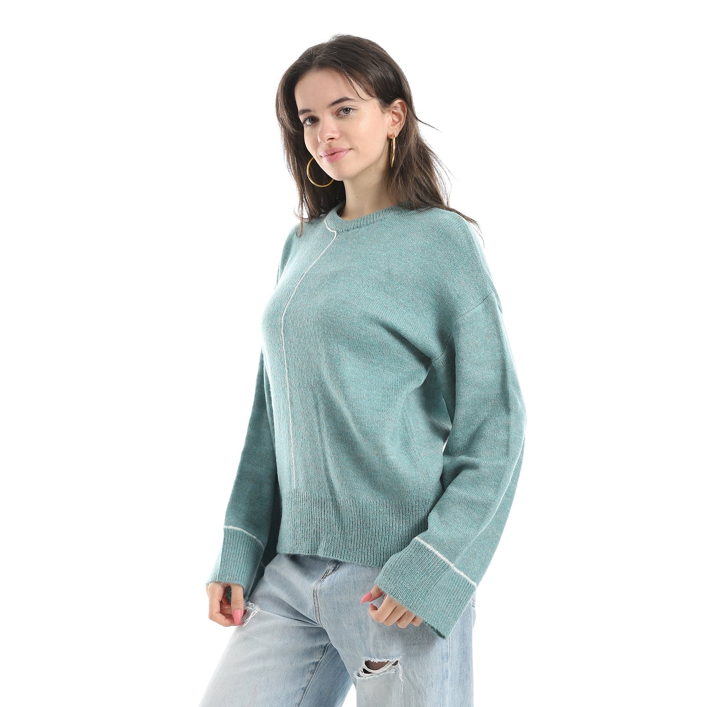 Women's Crew Neck Knit Sweater