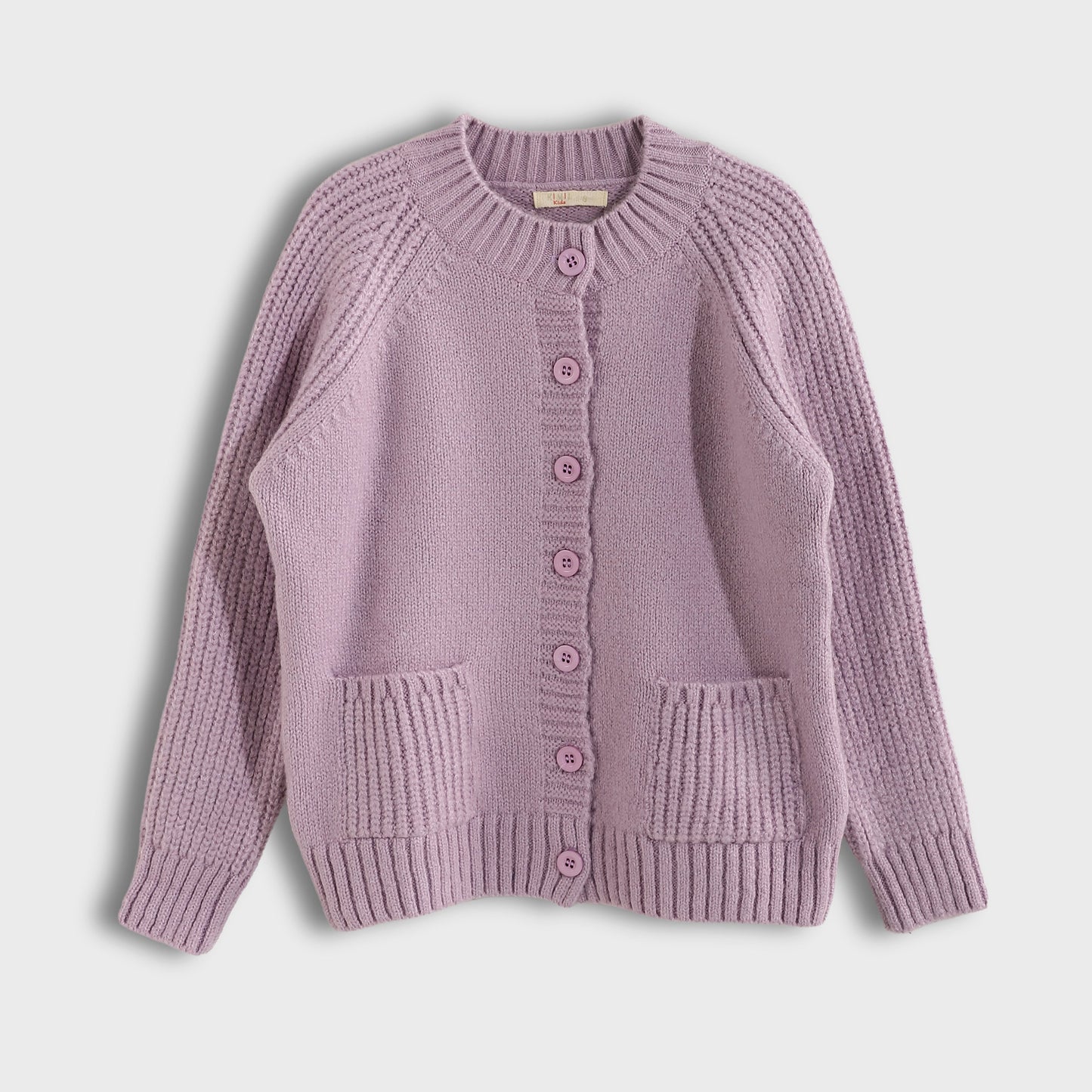Girls Button-Up Knit Cardigan