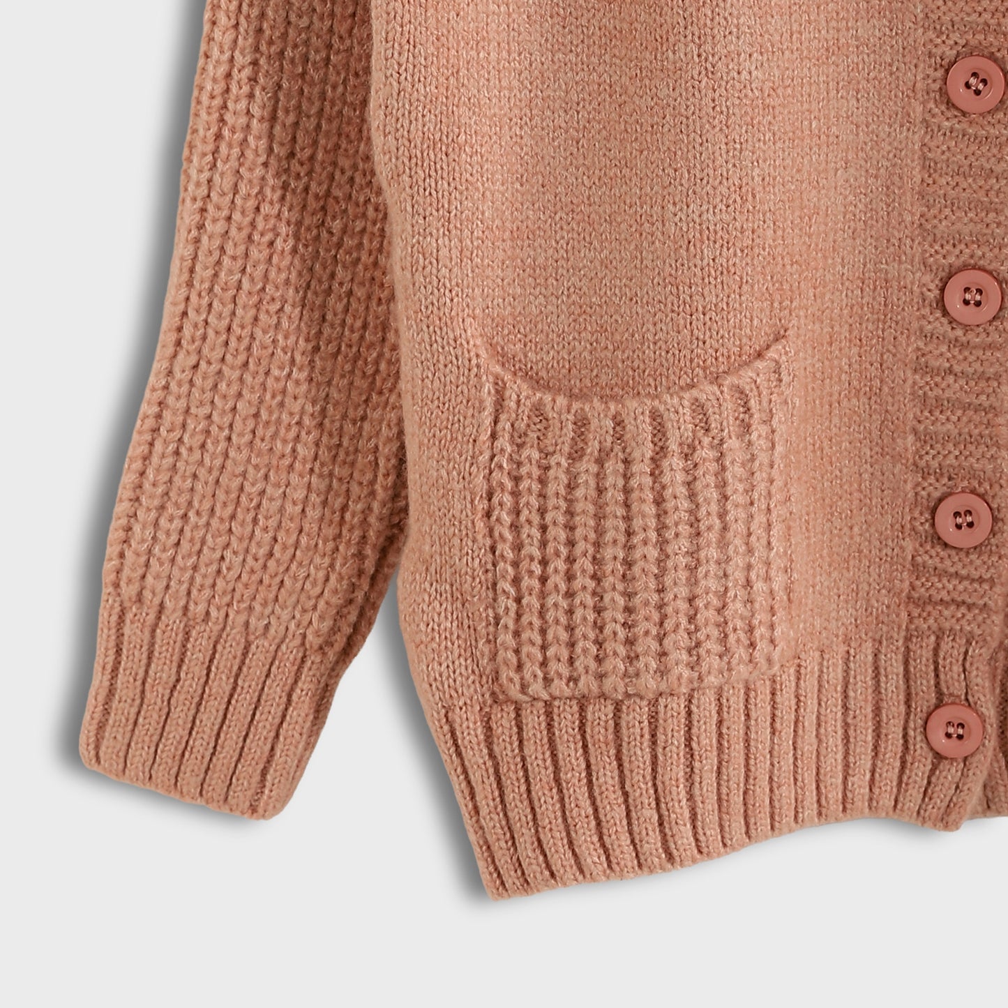 Girls Button-Up Knit Cardigan