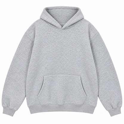 Men's Plain Hoodie | 26052201 - LIGHTGRAY flat product image