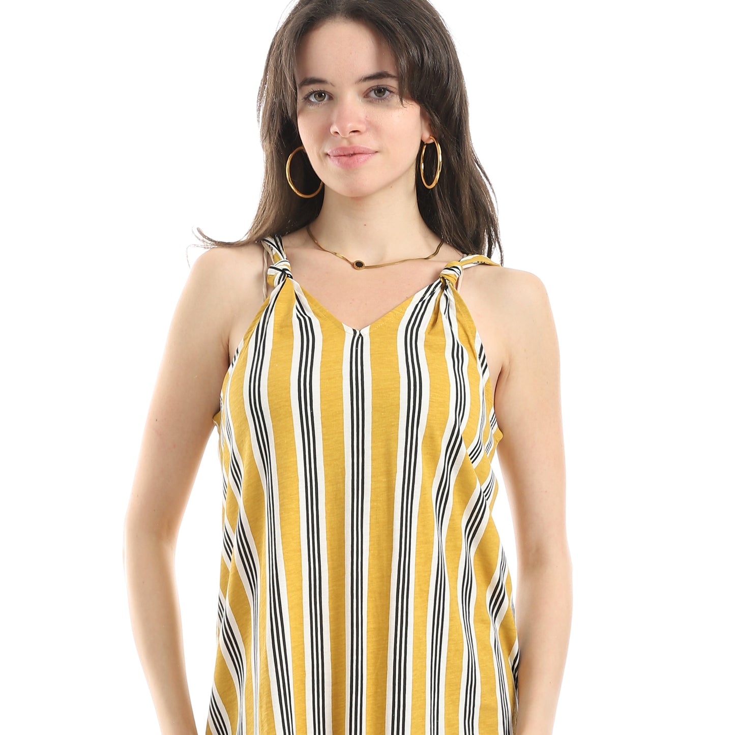 Women's Striped Sleeping Dress