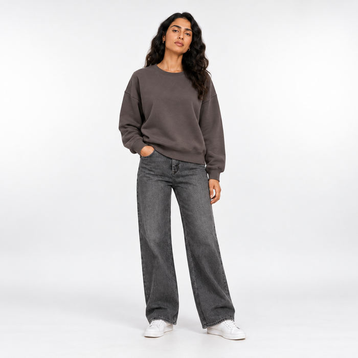 Women’s Plain Crew-Neck Sweatshirt – 26272101