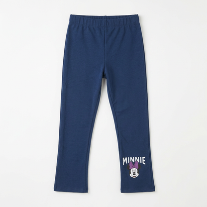 Toddler Girls' Printed Flared Pants | 26502308 - NAVY flat product image