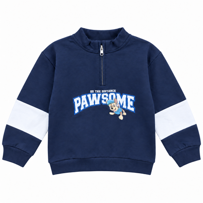 Toddler Boys' Printed Half-Zip Sweatshirt | 26502313 - NAVY flat product image