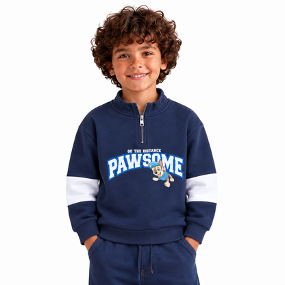 Toddler Boys' Printed Half-Zip Sweatshirt | 26502313 - NAVY model image
