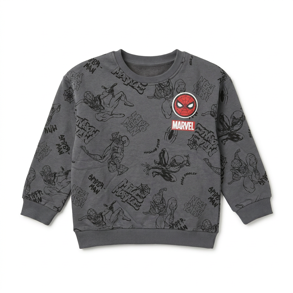 Toddler Boys' All-Over Print Sweatshirt | 26502314 - DARKGRAY flat product image