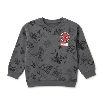 Toddler Boys' All-Over Print Sweatshirt | 26502314 - DARKGRAY flat product image