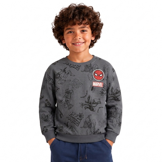 Toddler Boys' All-Over Print Sweatshirt | 26502314 - DARKGRAY model image