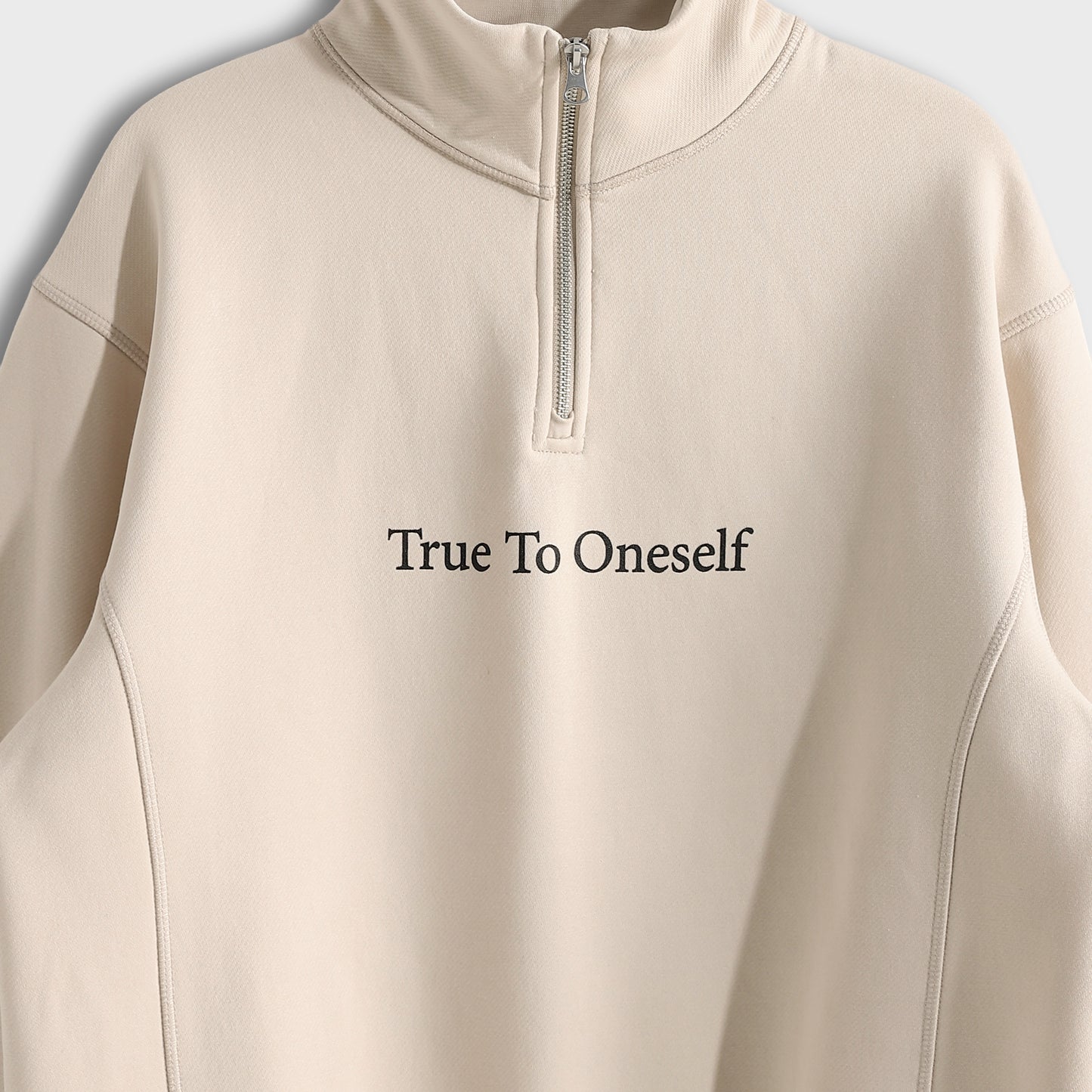 Men's Half Zip Cotton Sweatshirt