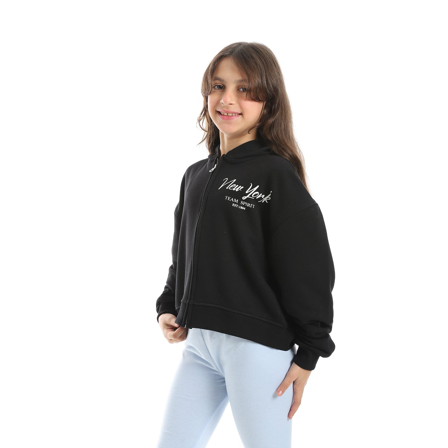 Girls Zip-Up Hoodie