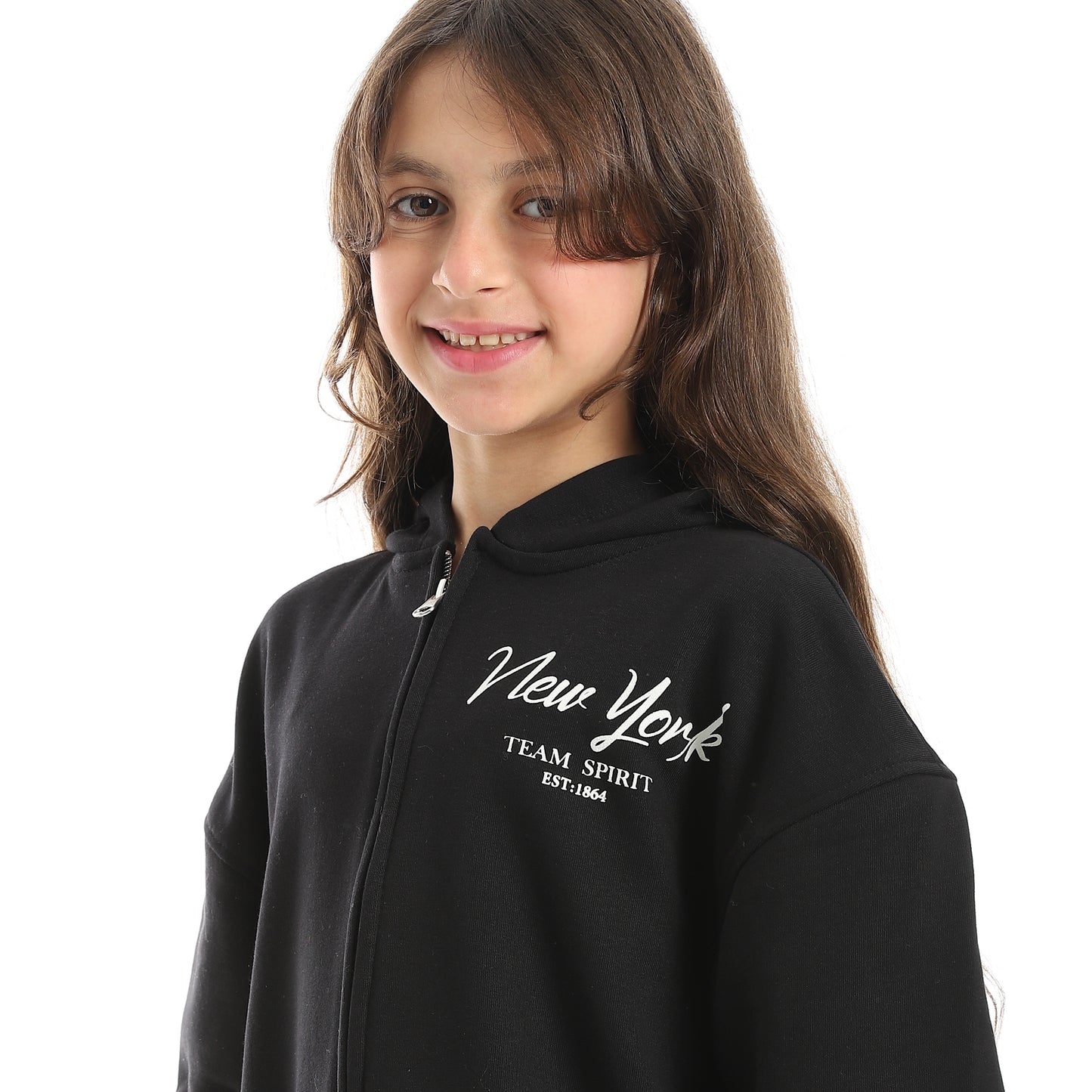Girls Zip-Up Hoodie