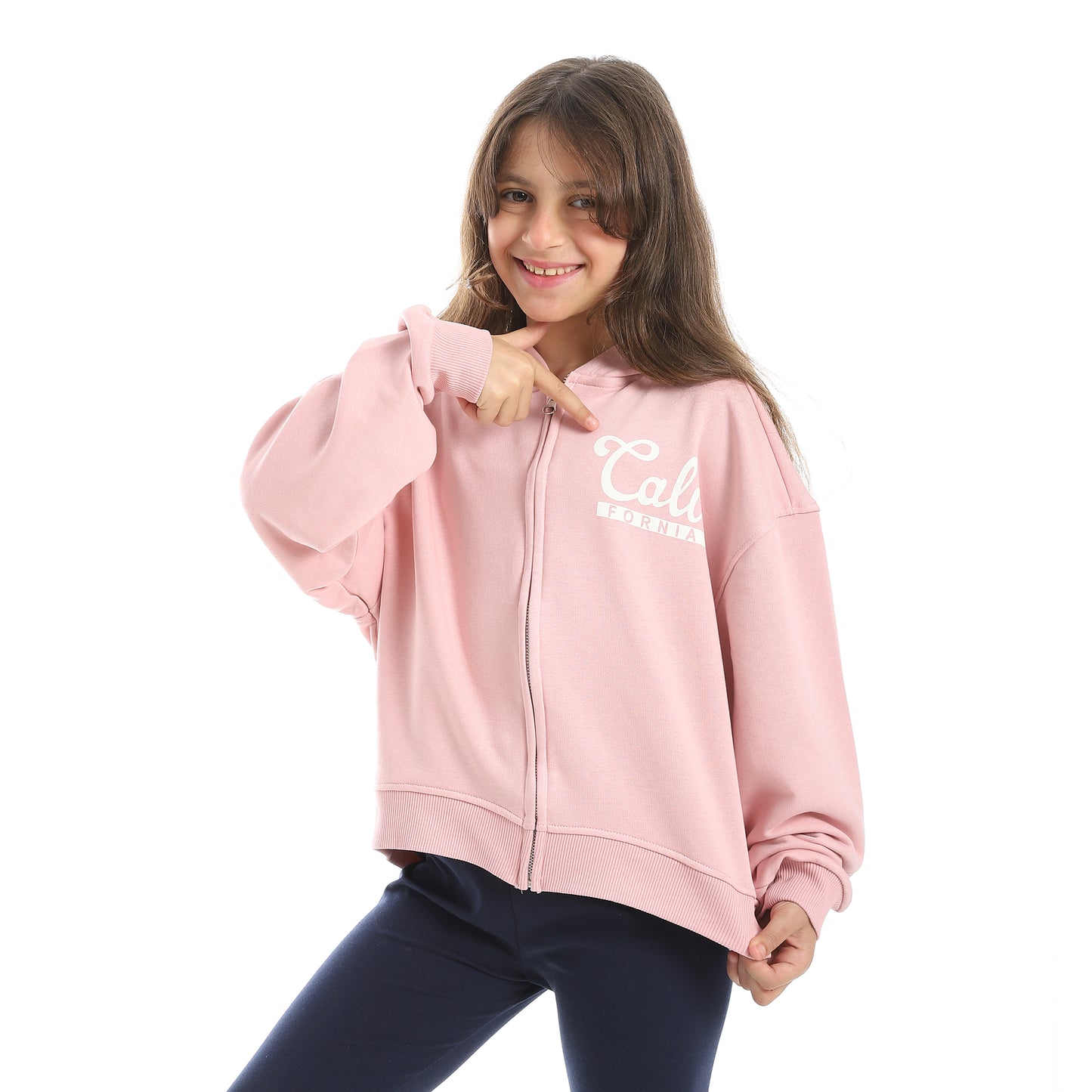 Girls Zip-Up Hoodie
