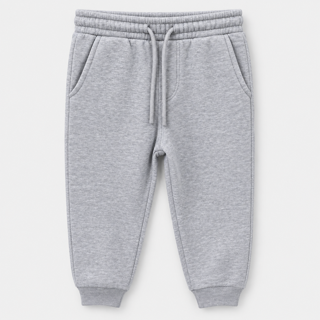 Boys Jogger Sweatpants in Light Gray - flat product view