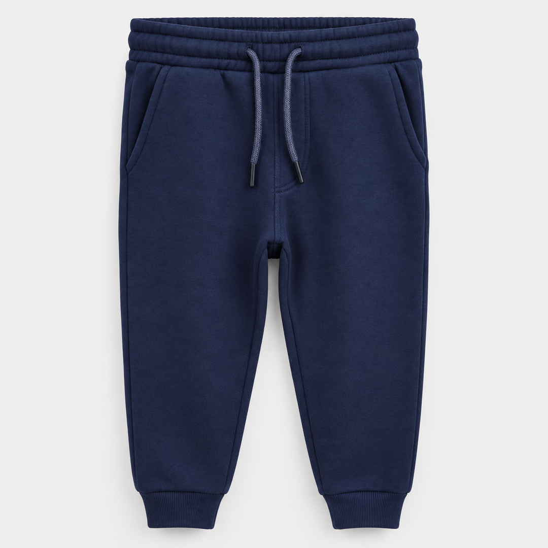 Boys Jogger Sweatpants in Navy - flat product view