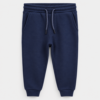 Boys Jogger Sweatpants in Navy - flat product view