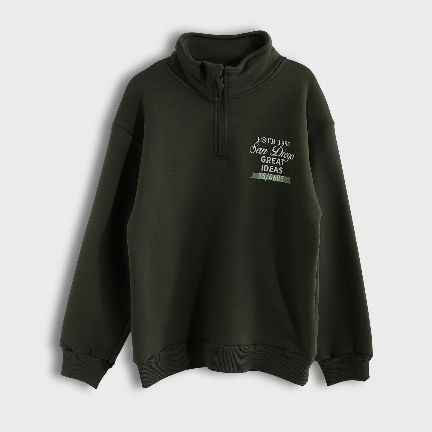 Boys Half-Zip Sweatshirt