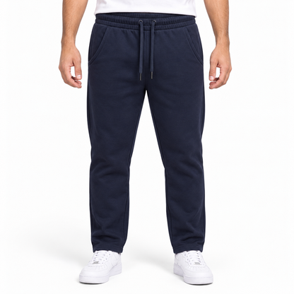 Men's navy drawstring sweatpants | بنطلون رياضي رجالي كحلي برباط