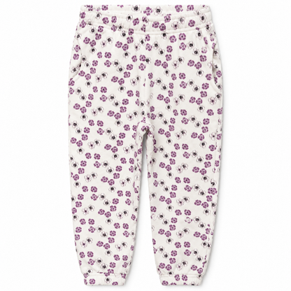 Girls' purple floral print pants | بنطلون بناتي بنقشة ورد موف