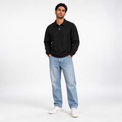 Men’s Collared Snap Sweatshirt – 26992224