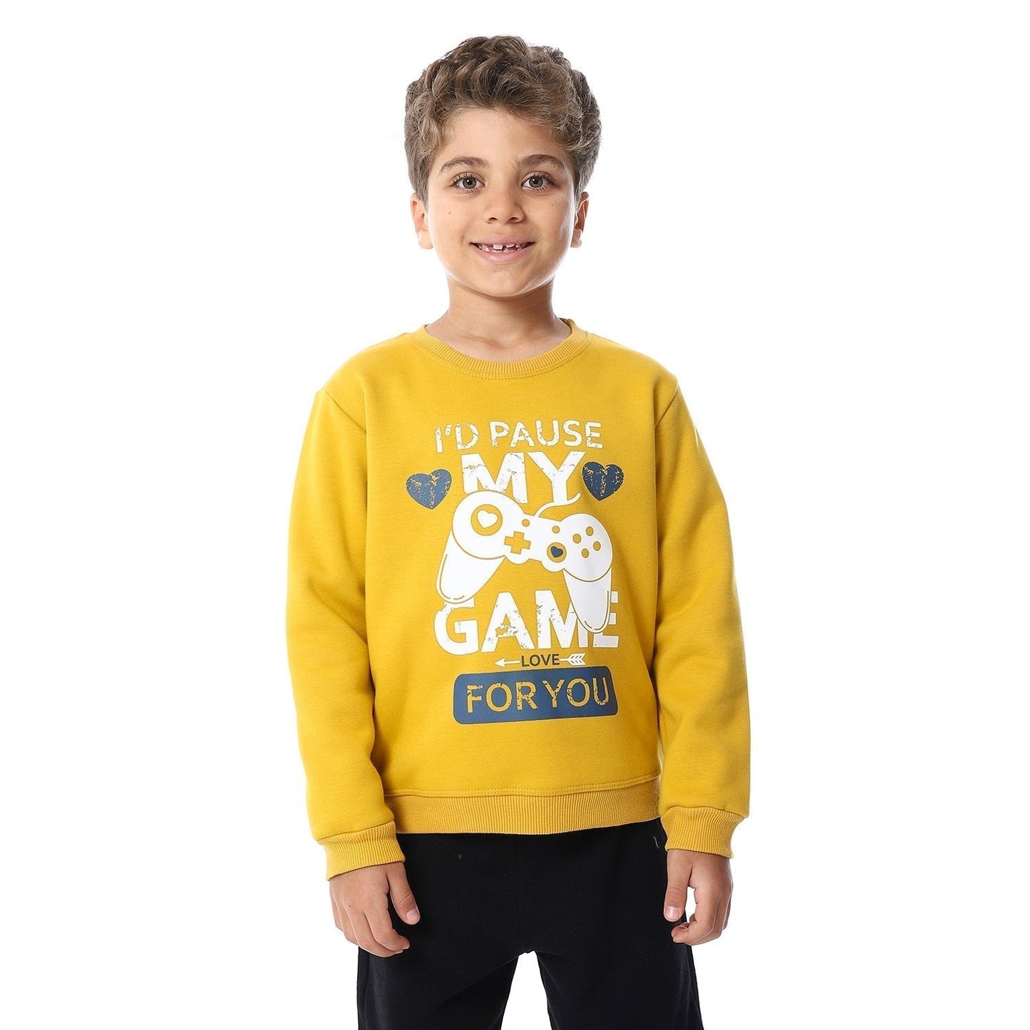 Boys Melton Printed Sweatshirt